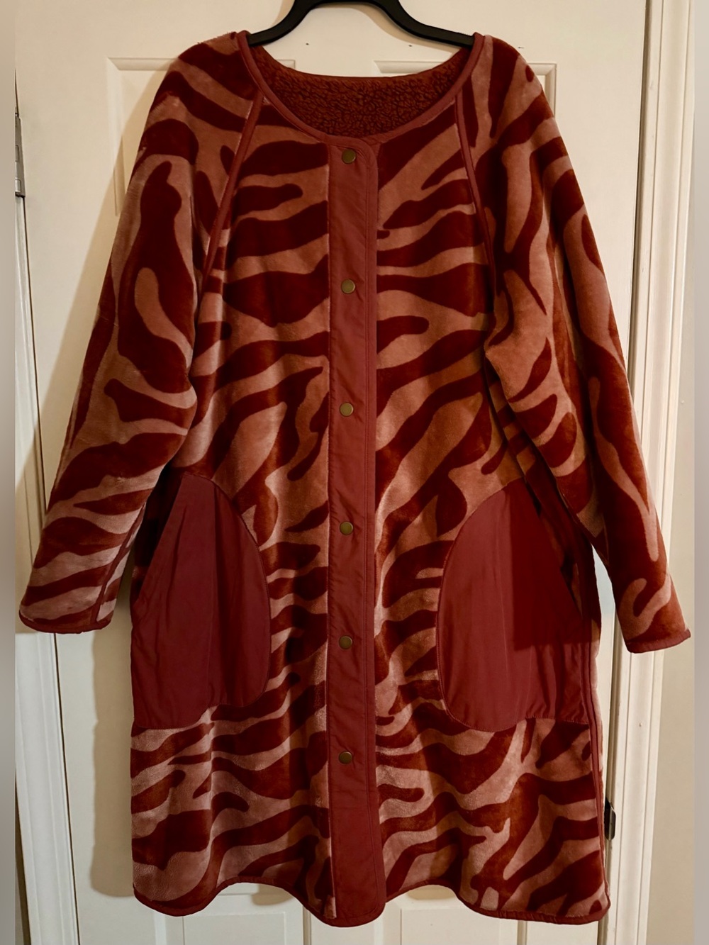 Anthropologie Margot Reversible Sherpa Coat - Plus Size! - Picture 2 of 5